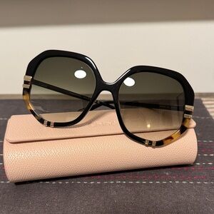 Chloe Black and Tortoise Sunglasses